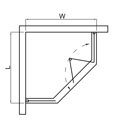 ダイヤモンドピボットドア